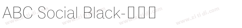 ABC Social Black字体转换